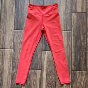 ZYIA Red High Waist Leggings Seamless Design